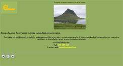 Desktop Screenshot of escapadas.com